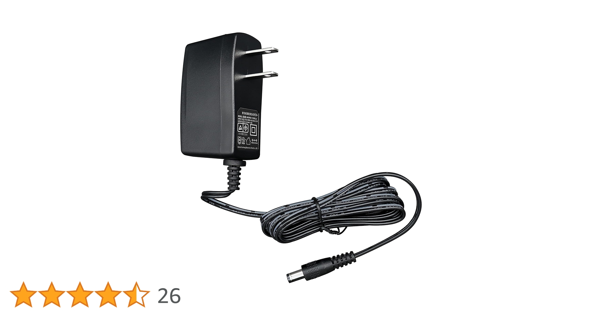 Amazon.co.jp: 9V 1A 9W 3Mロングペダル電源アダプター、DC